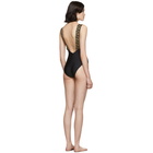 Versace Underwear Black Neck Empire One-Piece Swimsuit