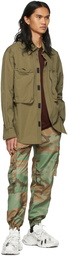 Dolce & Gabbana Green Reborn To Live Camouflage Cargo Pants