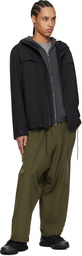RAINS Black Suva Hardshell Cargo Rain Jacket
