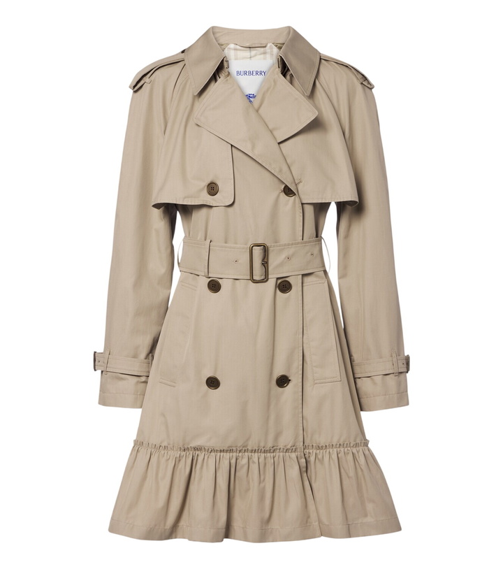 Photo: Burberry Tillydrine cotton gabardine trench coat