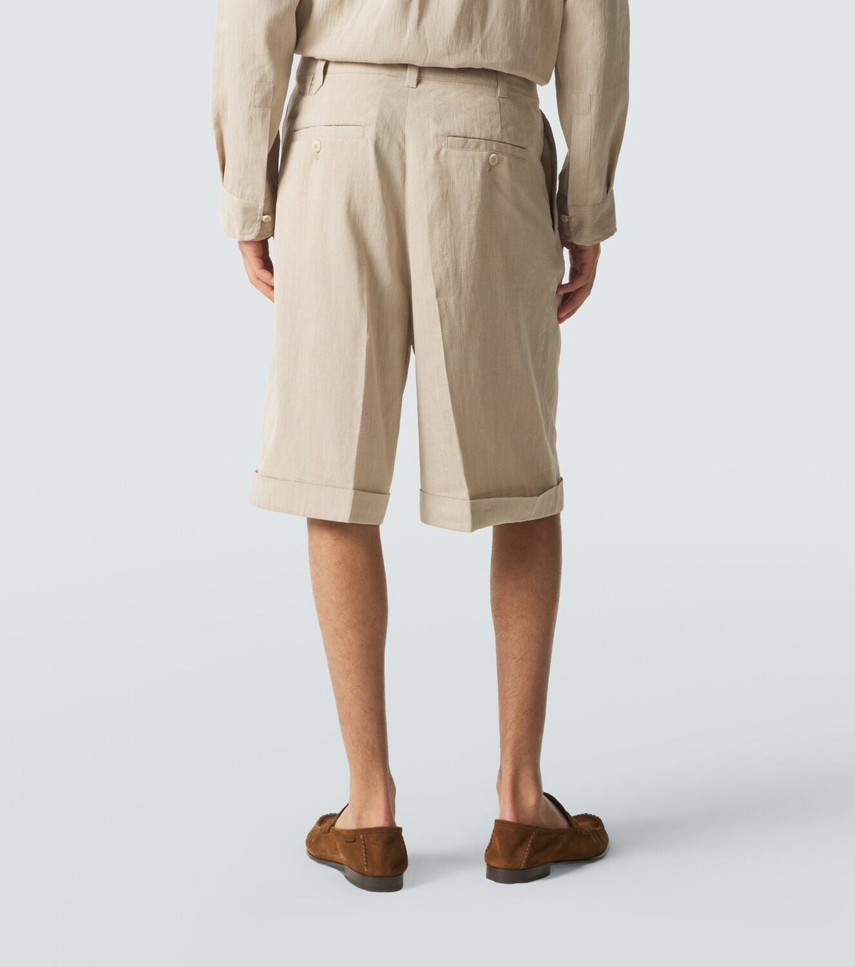 Jacquemus Pastro linen-blend Bermuda shorts