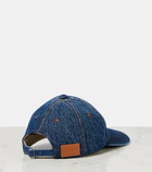 Loewe Paula's Ibiza logo denim baseball cap
