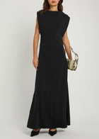 Joseph Neva Crepe Maxi Dress Black