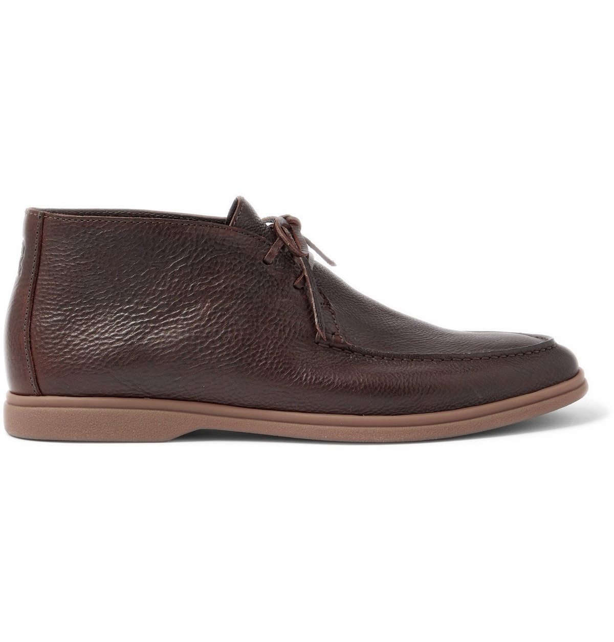 Brunello Cucinelli - Full-Grain Leather Chukka Boots - Brown  display picture 2