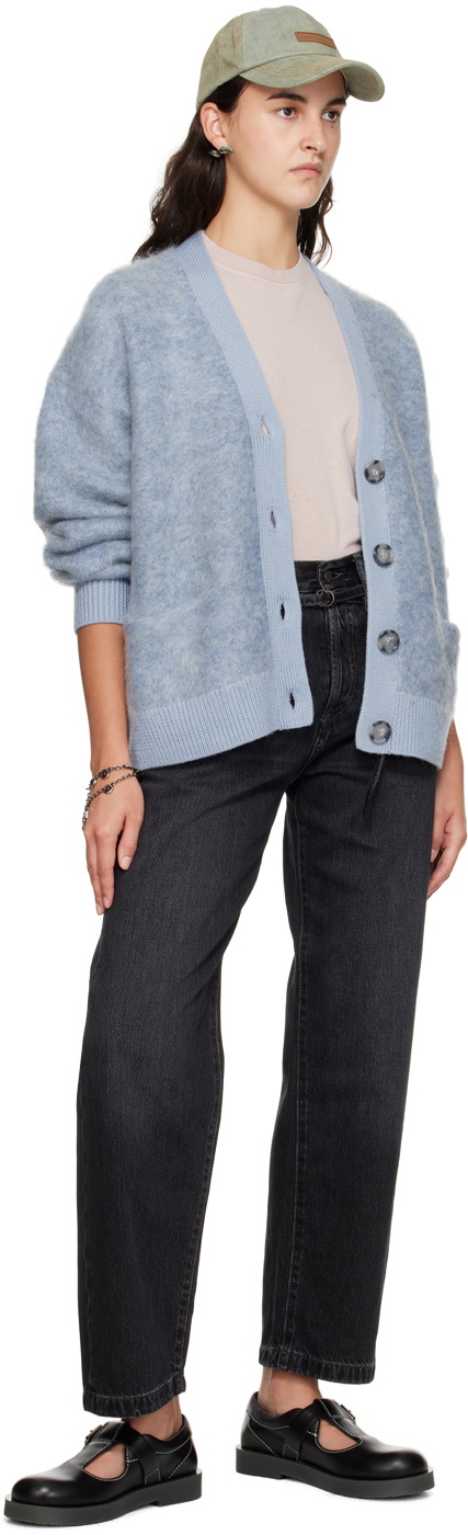 Acne Studios Blue Fluffy Cardigan