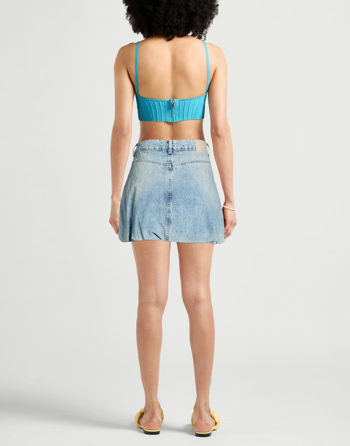 Berna Womens Denim skirt in Blue