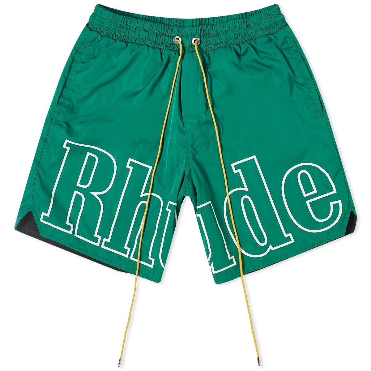 Photo: Rhude Men's Logo Track Shorts in Green