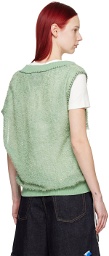 Andersson Bell Green Asymmetrical Vest