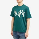 AMIRI Men's Staggered Logo T-Shirt in Green
