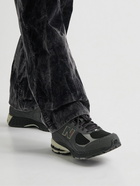 New Balance - 2002R Leather-Trimmed Suede and Mesh Sneakers - Black