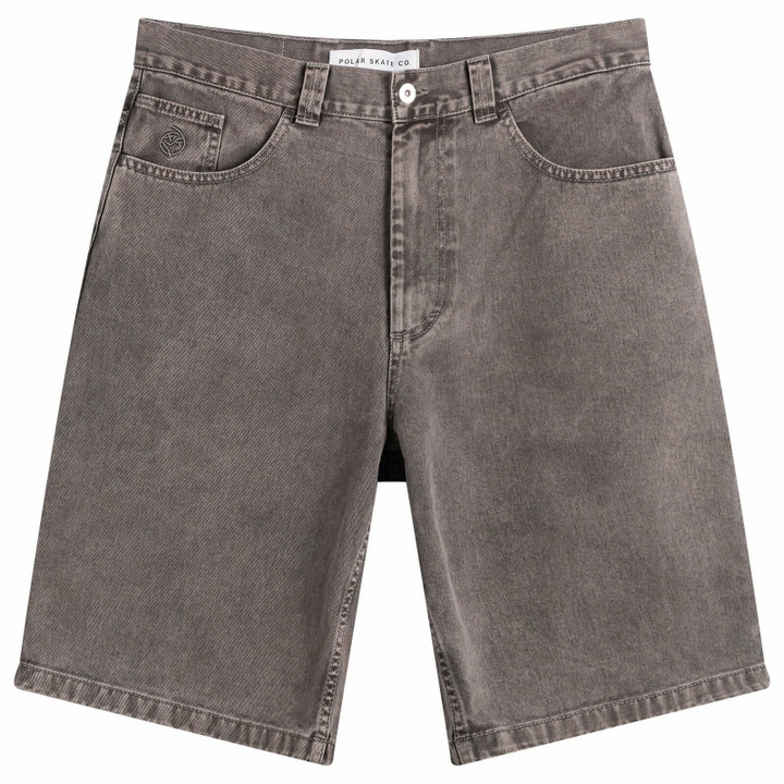 Photo: Polar Skate Co. Men's Big Boy Denim Shorts in Washed Grey