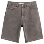 Polar Skate Co. Men's Big Boy Denim Shorts in Washed Grey