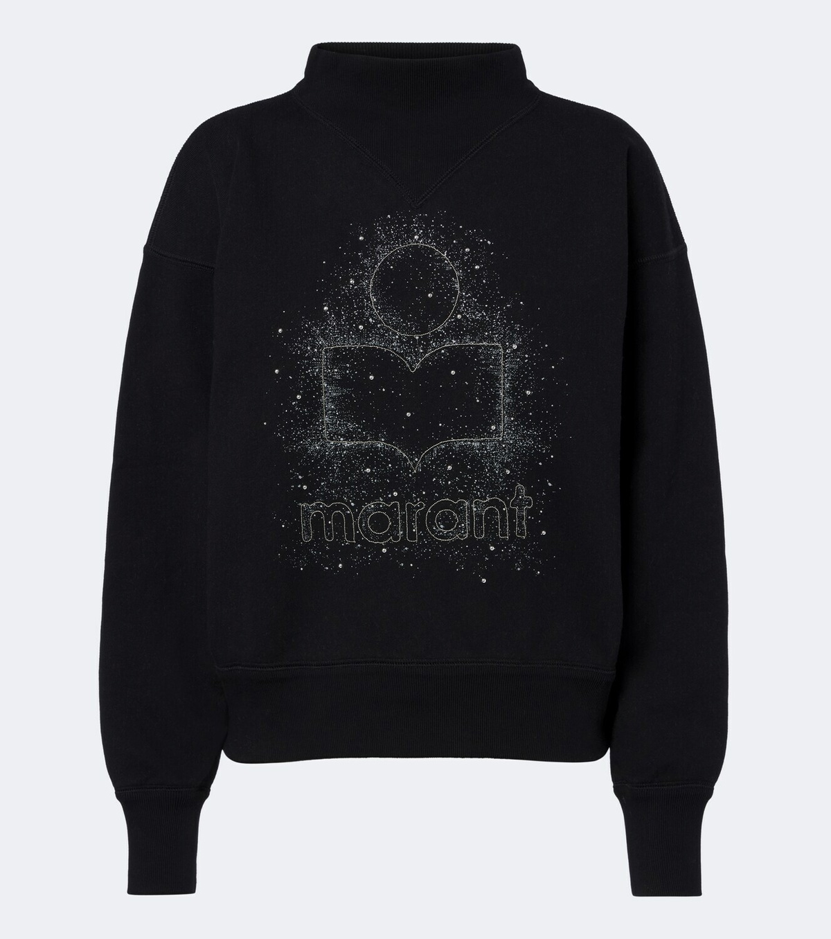 Marant Etoile Moby sequined cotton-blend sweatshirt