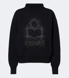 Marant Etoile Moby sequined cotton-blend sweatshirt