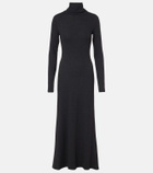 Staud Vanya turtleneck jersey maxi dress