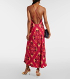 Farm Rio Printed halterneck maxi dress