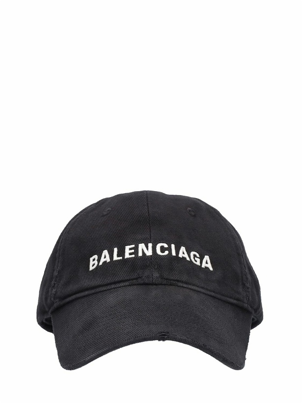 Photo: BALENCIAGA - Logo Embroidered Cotton Cap