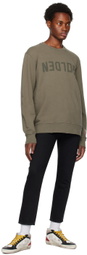 Golden Goose Khaki Distressed Sweatshirt