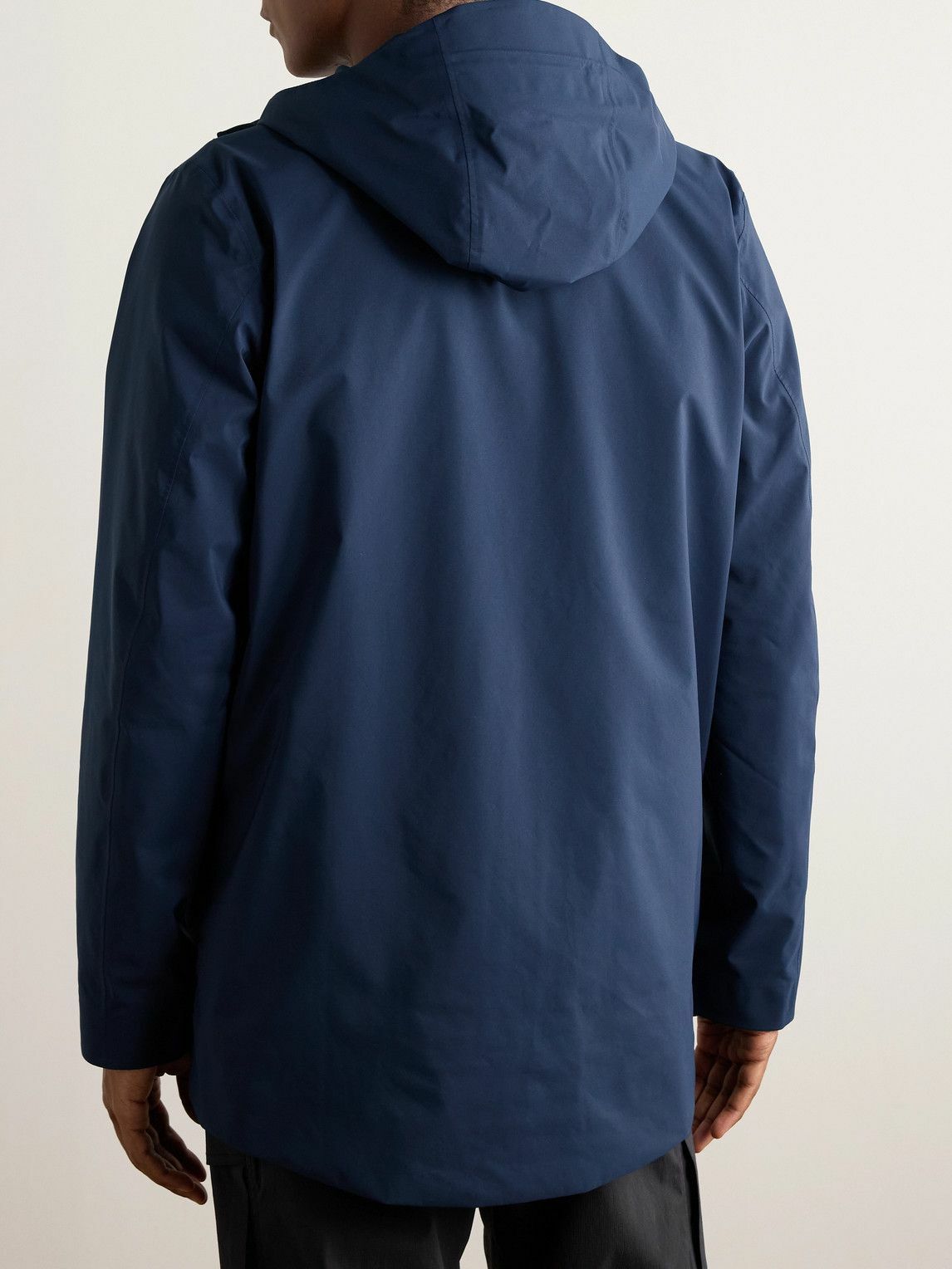 66 North - Viðey Logo-Embroidered GORE-TEX® Hooded Jacket - Blue