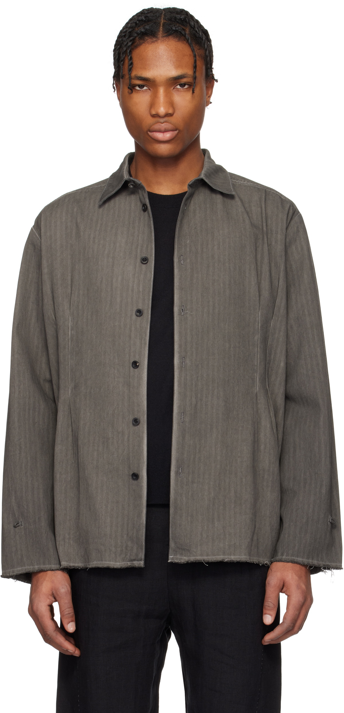 Professor.E Gray Dyed Shirt