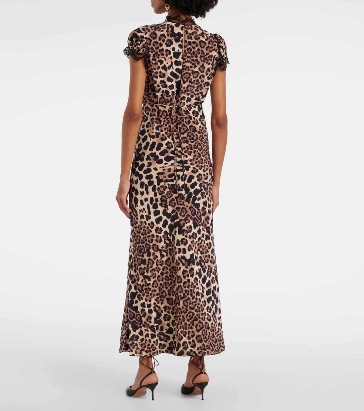 Rodarte Leopard-print silk midi dress