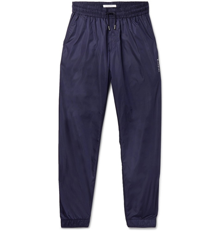 Photo: Givenchy - Slim-Fit Tapered Shell Track Pants - Blue