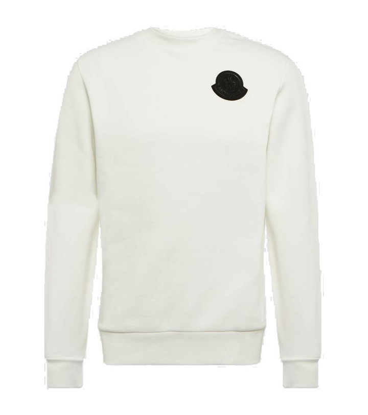 Photo: Moncler Logo cotton jersey sweatshirt