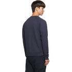 John Elliott Navy Raglan Crew Sweatshirt