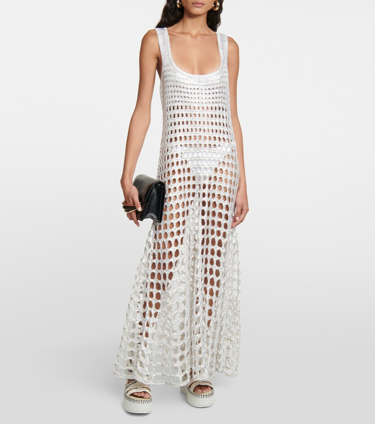 Chloe Crochet silk maxi dress Chloe