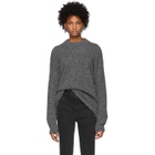 Tibi Grey Easy Cozy Sweater