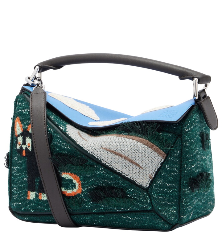 Photo: Loewe x Louis Wain Futurist Cat Puzzle tote bag