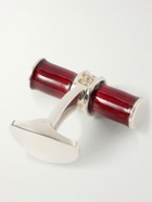 Deakin & Francis - Enamel and Sterling Silver Cufflinks