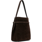TOTEME Brown Belted Suede Bucket Bag