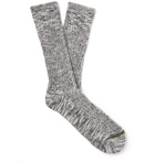 Anonymous Ism - Mélange Cotton-Blend Socks - Gray