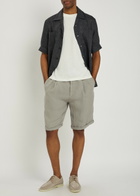 Brunello Cucinelli Bermuda Linen Shorts Khaki