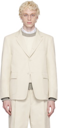 Thom Browne Off-White Unconstructed Blazer