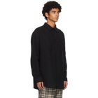 Schnaydermans Black Twill Flannel Non-Binary Shirt