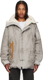 ALEXANDER DIGENOVA Gray N3B Rubber Band Jacket