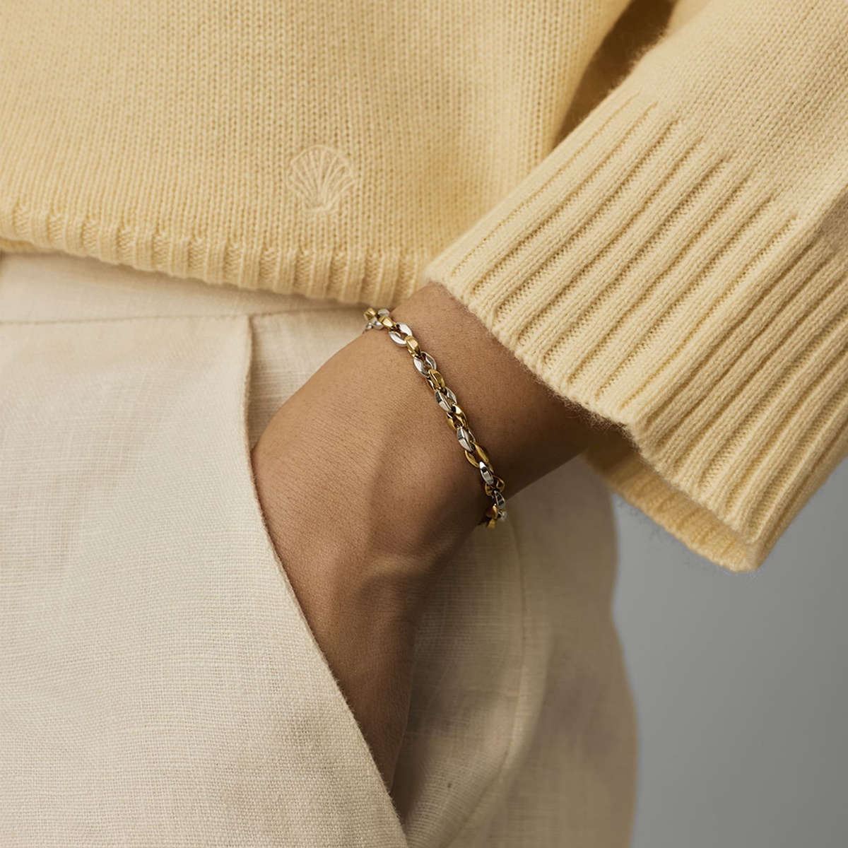 Missoma Women's Mariner Chain Bracelet in Gold/Silver