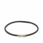 Miansai Men's Juno Leather Bracelet in Black