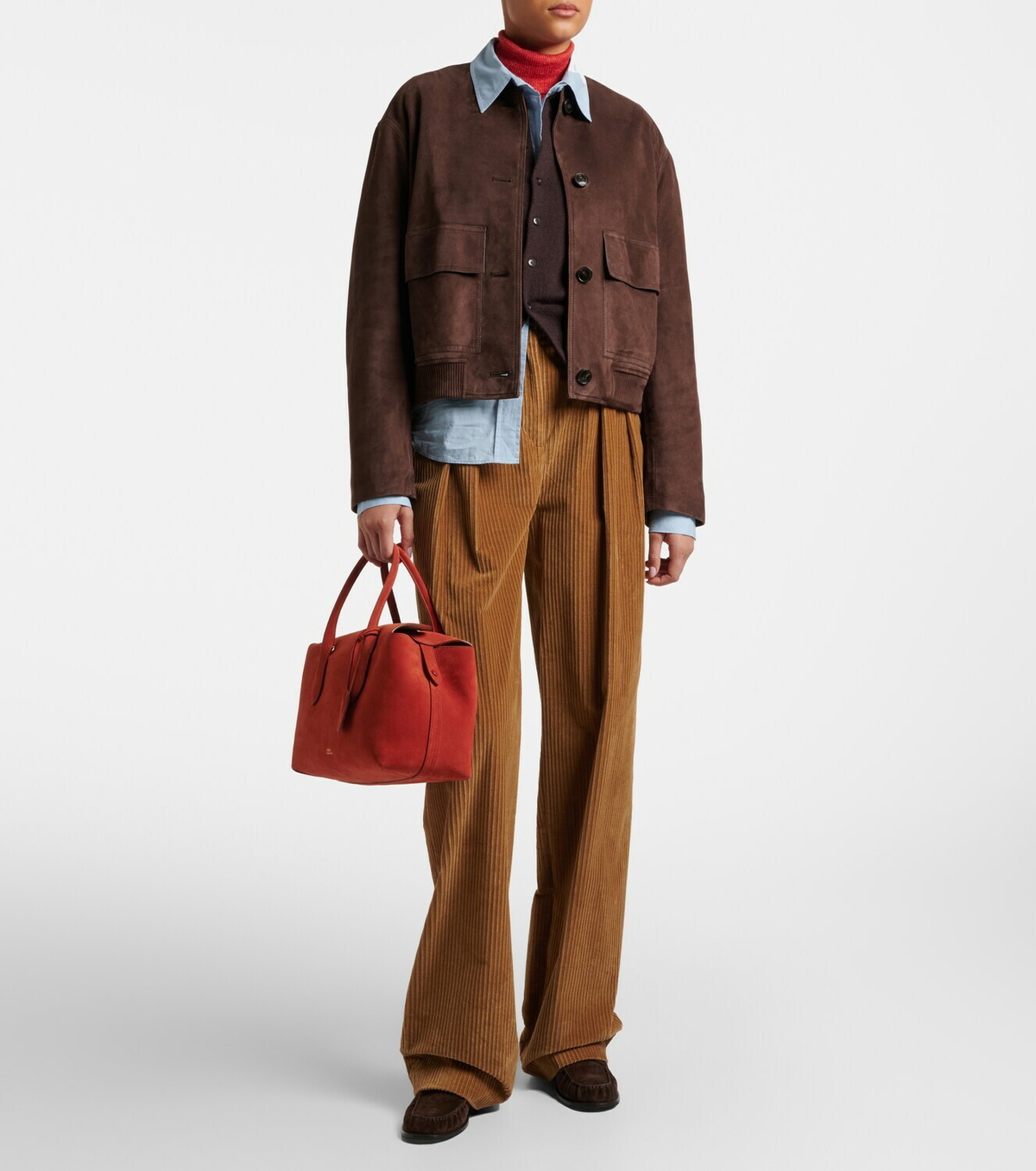 Polo Ralph Lauren Bellport Medium suede tote bag