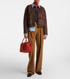 Polo Ralph Lauren Bellport Medium suede tote bag