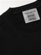 Carhartt WIP - Relevant Parties Vol.2 Logo-Print Cotton-Blend Jersey Sweatshirt - Black