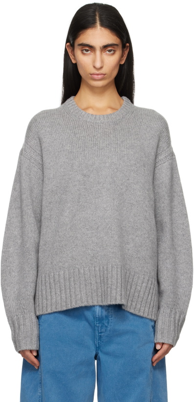 Photo: Guest in Residence Gray Cozy Crew Sweater