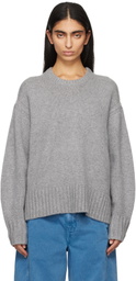 Guest in Residence Gray Cozy Crew Sweater