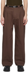 ROA Burgundy Belted Trousers