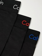 Calvin Klein Underwear - Three-Pack Stretch Cotton-Blend Boxer Briefs - Black