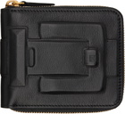 Balmain Black Calfskin Leather Anthem Wallet