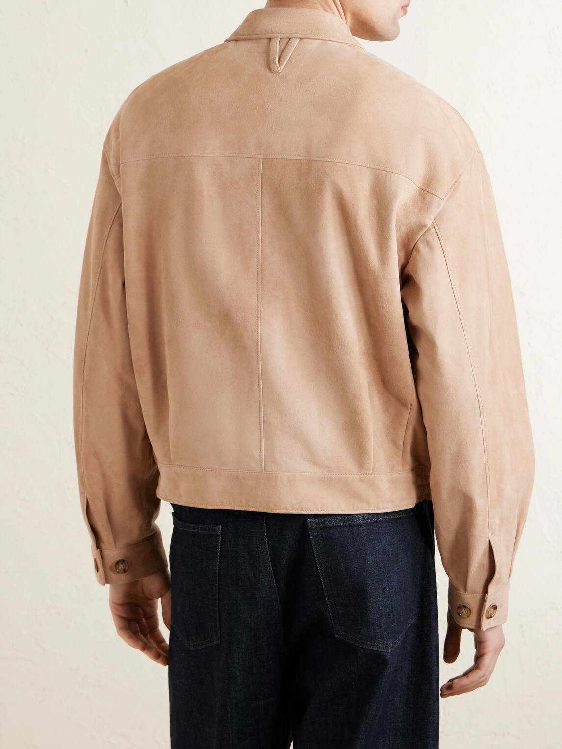 Valstar - Stan Suede Bomber Jacket - Neutrals