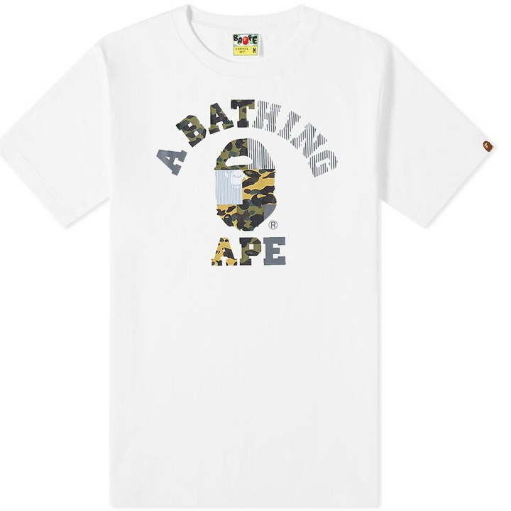 Photo: A Bathing Ape Military Crazy College Tee